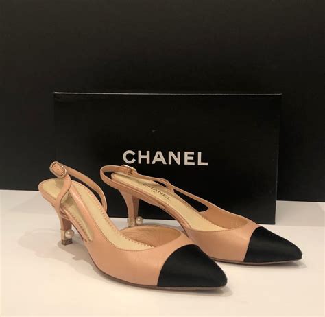 chanel two tone shoes buy|chanel two tone slingback shoes.